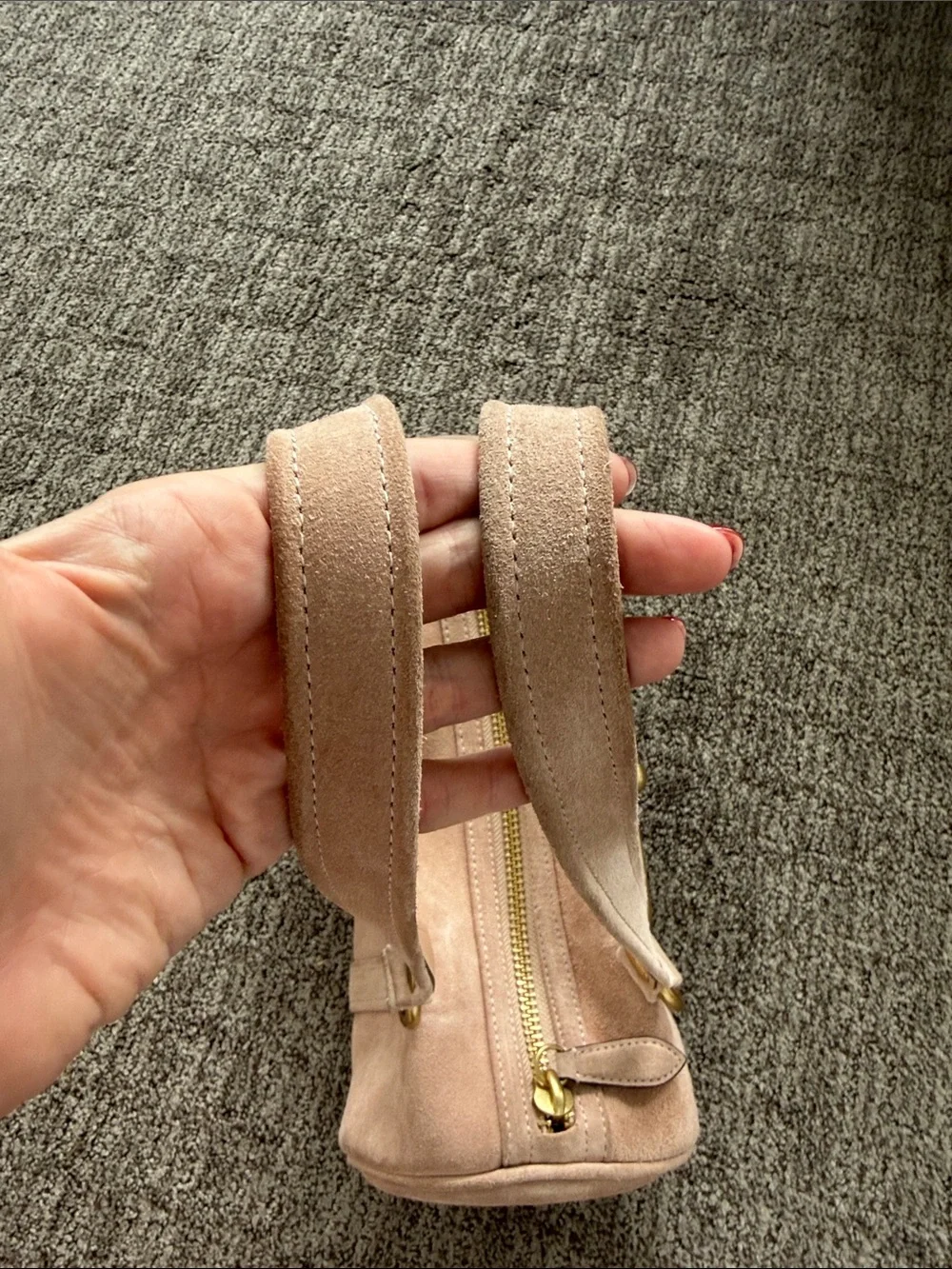Pink Kisslock Barrel Bag
